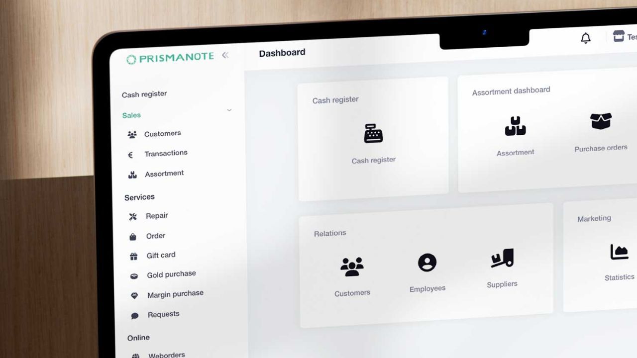 New PrismaNote menu